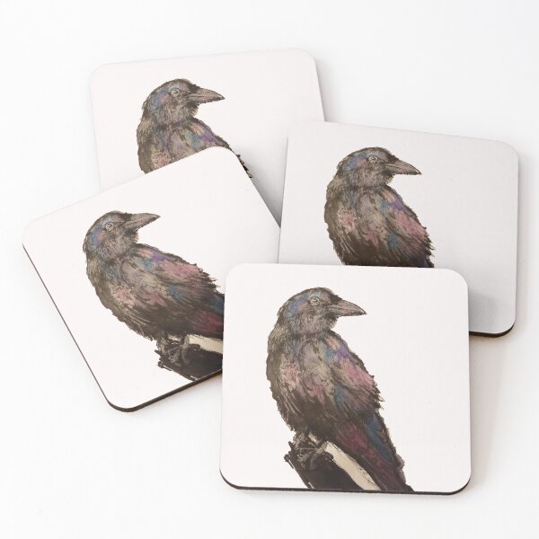 Item preview, Watercolor ink raven designed and sold by Kara Draws.