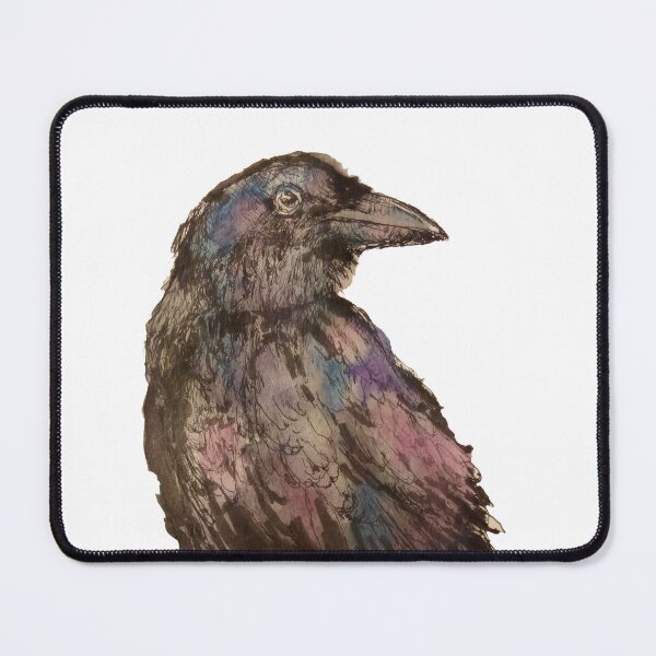 Item preview, Watercolor ink raven designed and sold by Kara Draws.