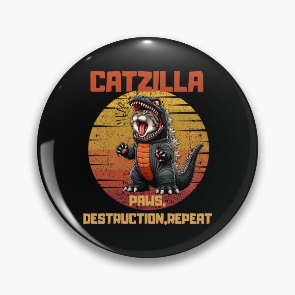 Item preview, CATZILLA PAWS, DESTRUCTION, REPEAT funny gift for cat lovers  designed and sold by FelkMariShop.