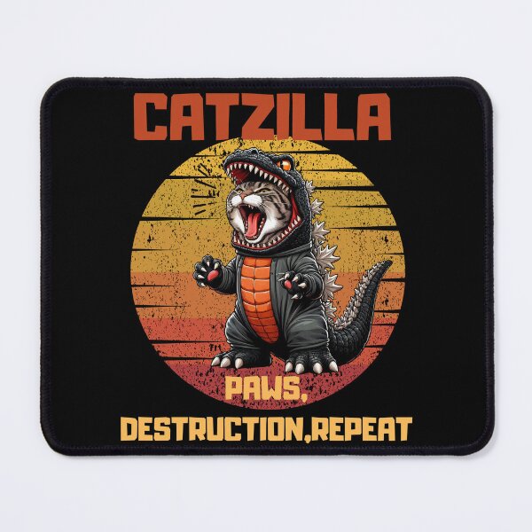 Item preview, CATZILLA PAWS, DESTRUCTION, REPEAT funny gift for cat lovers  designed and sold by FelkMariShop.