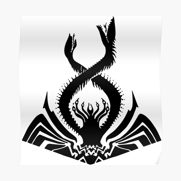 Thrawn's Chimaera Logo BLACK Poster