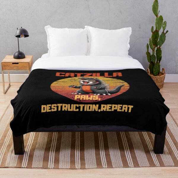 Item preview, CATZILLA PAWS, DESTRUCTION, REPEAT funny gift for cat lovers  designed and sold by FelkMariShop.