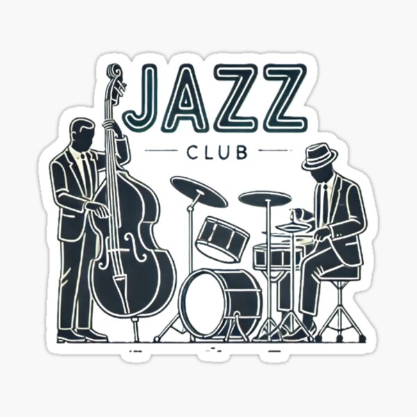Item preview, Minimalist Jazz Club Silhouette Art designed and sold by InfiniteQuirk.