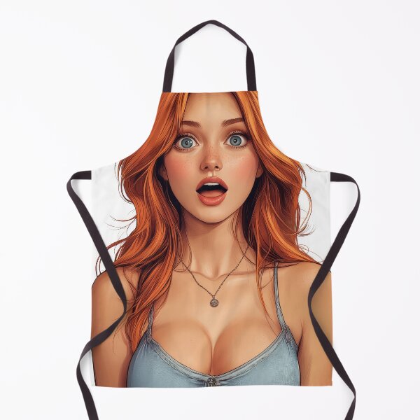 Item preview, surprised cartoon girl designed and sold by EgonZ9.
