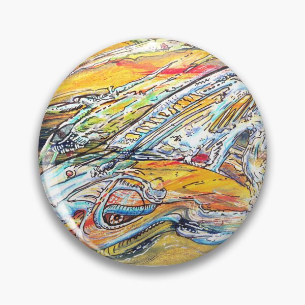 Item preview, Mutant sealife abstract creatures painting designed and sold by CrittersByLola.