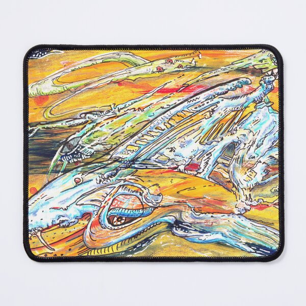 Item preview, Mutant sealife abstract creatures painting designed and sold by CrittersByLola.