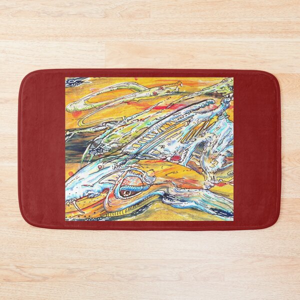 Item preview, Mutant sealife abstract creatures painting designed and sold by CrittersByLola.