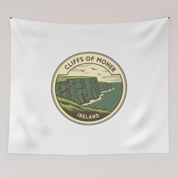 Item preview, Cliffs of Moher Travel Poster - Stunning Ireland Landscape Art designed and sold by Timegraf.