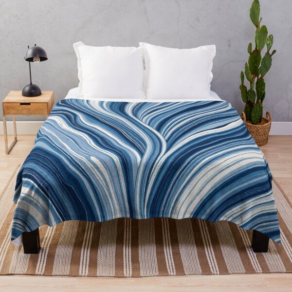 Item preview, Blue and White Wavy and Creamy Textures designed and sold by Ciervo Primavera.