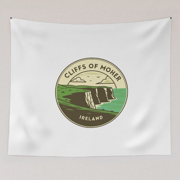 Item preview, Cliffs of Moher Travel Poster - Stunning Ireland Landscape Art designed and sold by Timegraf.