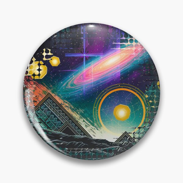 Item preview, Cosmic Fusion: Galactic Landscape Meets Tribal Art designed and sold by DreamsArtwear.