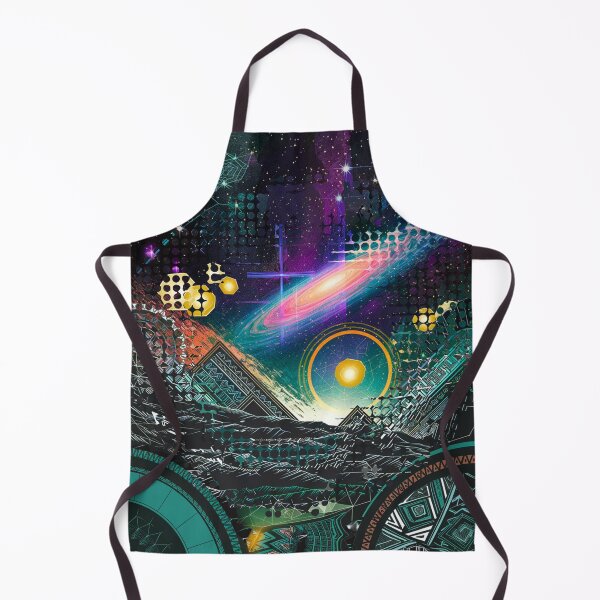 Item preview, Cosmic Fusion: Galactic Landscape Meets Tribal Art designed and sold by DreamsArtwear.