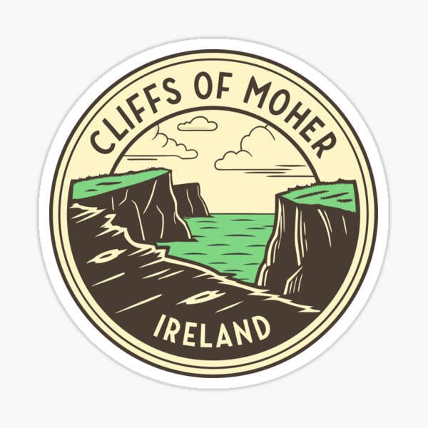Item preview, Cliffs of Moher Travel Poster - Stunning Ireland Landscape Art designed and sold by Timegraf.