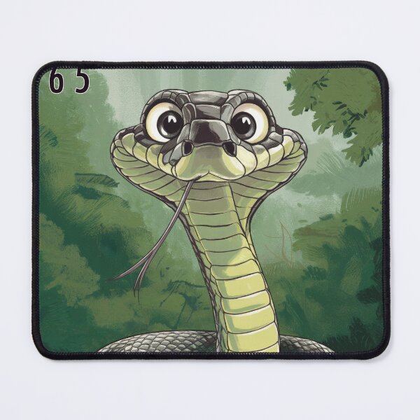 Item preview, La Serpiente (The Snake) Lotería Card 65 designed and sold by matteflor.
