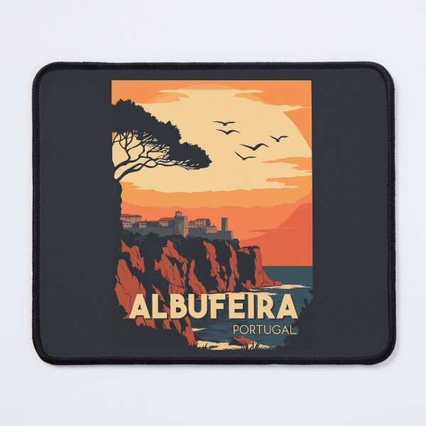 Item preview, A Vintage Travel Illustration of Albufeira - Portugal  designed and sold by GoodOldVintage.