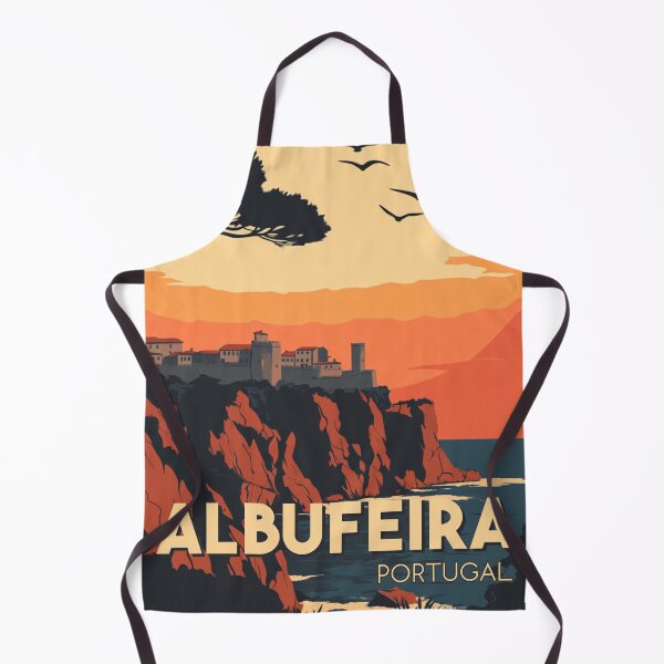 Item preview, A Vintage Travel Illustration of Albufeira - Portugal designed and sold by GoodOldVintage.