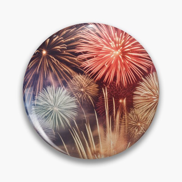 Item preview, Vibrant fireworks display over cityscape at dusk designed and sold by homydesign.
