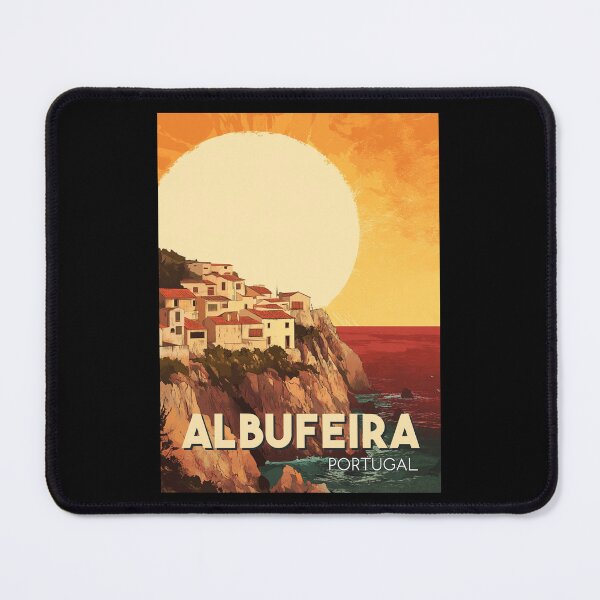 Item preview, A Vintage Travel Illustration of Albufeira - Portugal  designed and sold by GoodOldVintage.