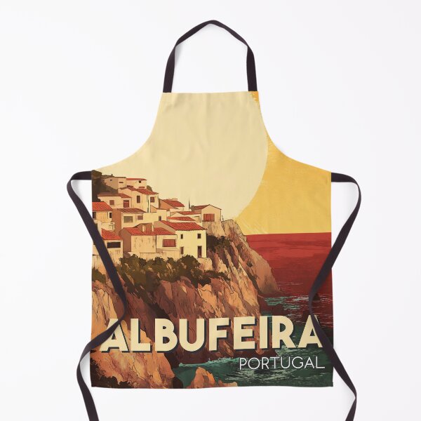 Item preview, A Vintage Travel Illustration of Albufeira - Portugal designed and sold by GoodOldVintage.