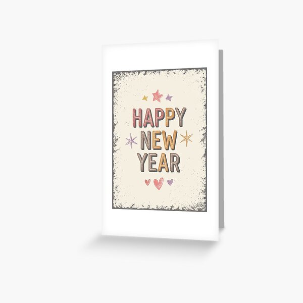 Item preview, Happy New Year T-shirt Card Sticker5 designed and sold by lemurdesigns.