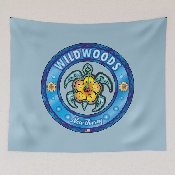 Item preview, Wildwoods NJ sea turtle hibiscus designed and sold by studioss76.