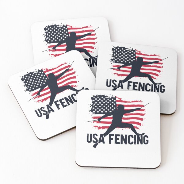 Item preview, US Fencing Team | American Flag Epee Fencer Design designed and sold by Khoulaly    ⭐⭐⭐⭐⭐.