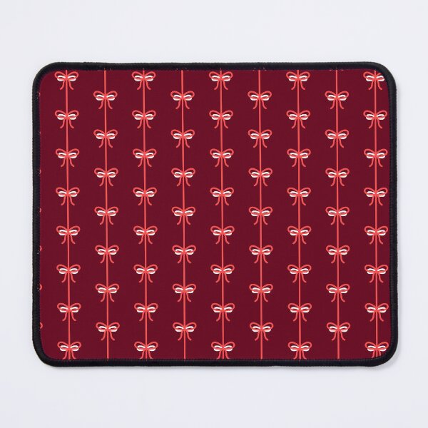 Item preview, Elegant Bow and Ribbon Pattern on Deep Burgundy Background designed and sold by Sappi1004.