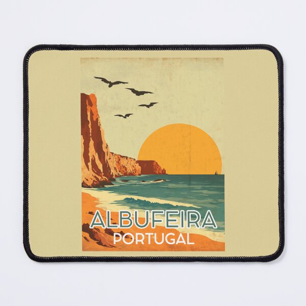 Item preview, A Vintage Travel Illustration of Albufeira - Portugal  designed and sold by GoodOldVintage.