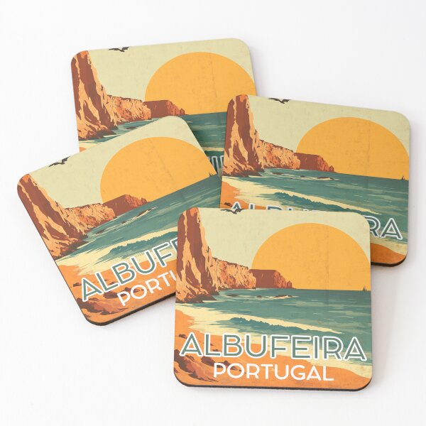 Item preview, A Vintage Travel Illustration of Albufeira - Portugal  designed and sold by GoodOldVintage.