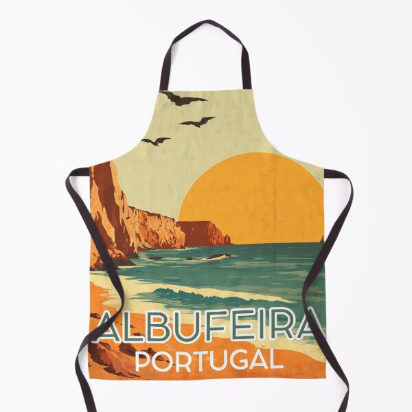 Item preview, A Vintage Travel Illustration of Albufeira - Portugal designed and sold by GoodOldVintage.