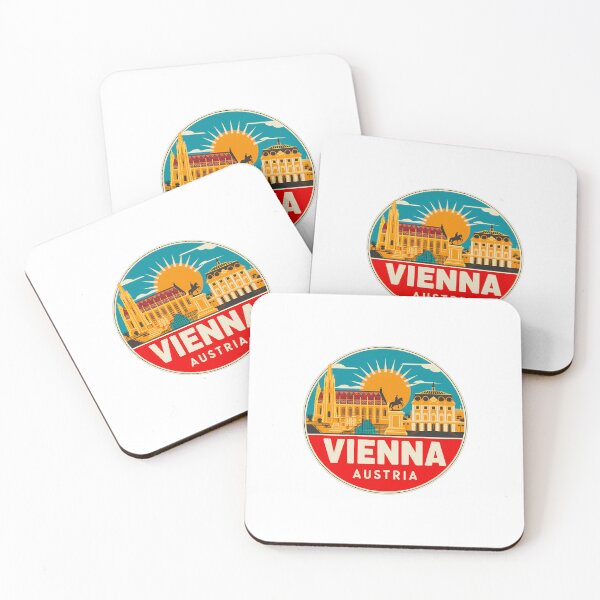 Item preview, Vienna Austria Travel Retro Emblem - Vintage Style Souvenir Design designed and sold by Timegraf.