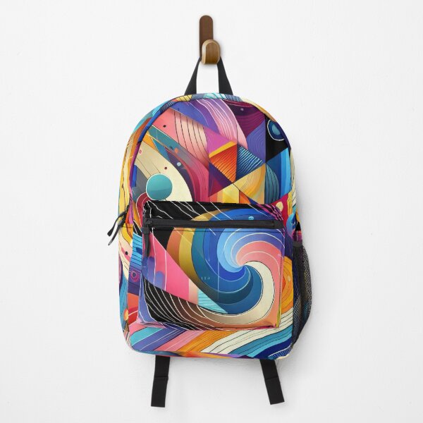Item preview, A vibrant abstract artwork with swirling lines, geometric shapes, and a kaleidoscope of colors designed and sold by homydesign.