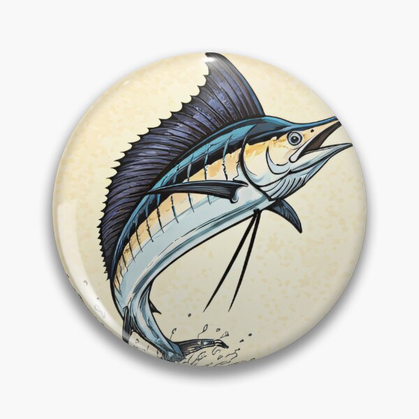 Item preview, Vibrant marlin leaps from water in dynamic motion designed and sold by homydesign.