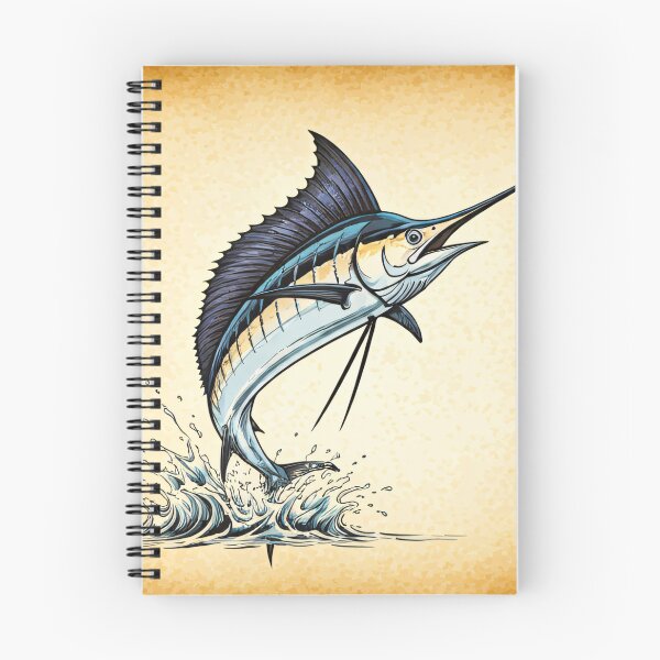 Item preview, Vibrant marlin leaps from water in dynamic motion designed and sold by homydesign.
