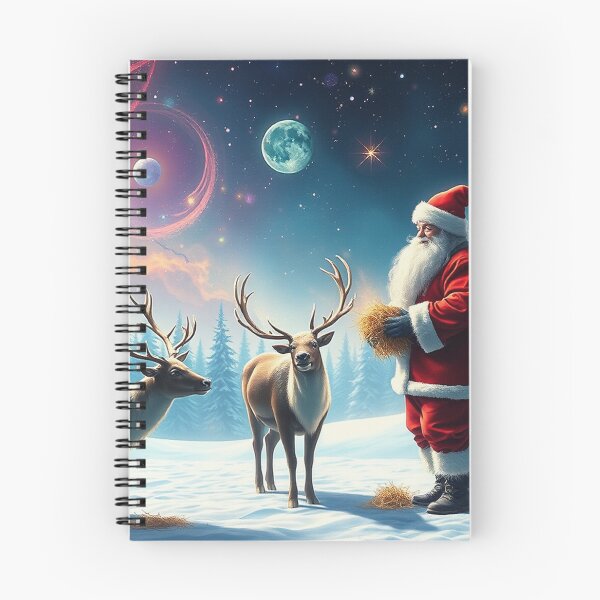 Item preview, Santa Feeding the Reindeer designed and sold by Skye Ryan-Evans.