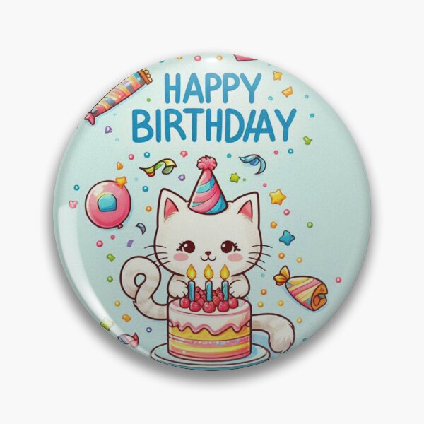 Item preview, Happy Birthday Cute Cat designed and sold by Tori-Rori.