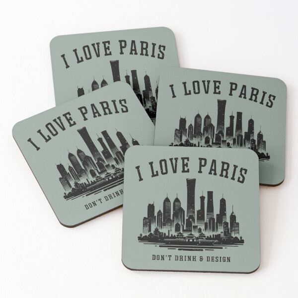 Item preview, City Name Skyline Paris Beijing Funny designed and sold by popanato.