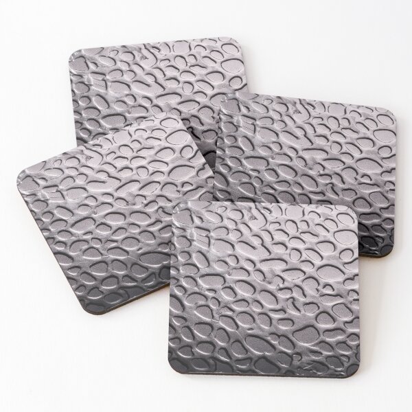 Item preview, This is a close-up of water droplets on a dark, textured surface. The droplets reflect light, creating a mesmerizing pattern designed and sold by homydesign.