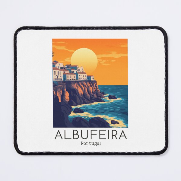 Item preview, A Vintage Travel Illustration of Albufeira - Portugal  designed and sold by GoodOldVintage.