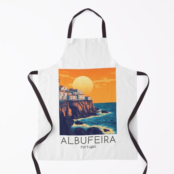 Item preview, A Vintage Travel Illustration of Albufeira - Portugal designed and sold by GoodOldVintage.