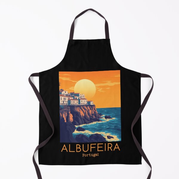 Item preview, A Vintage Travel Illustration of Albufeira - Portugal designed and sold by GoodOldVintage.