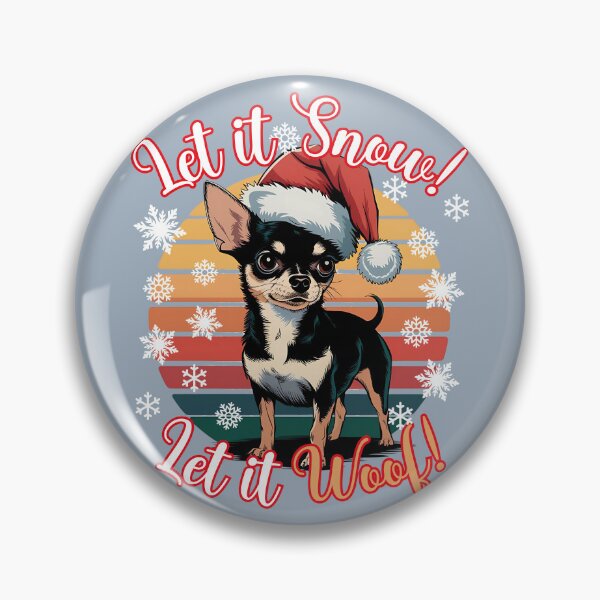 Item preview, Chihuahua Christmas Design - Let It Snow! Let It Woof! designed and sold by EwaVerse.