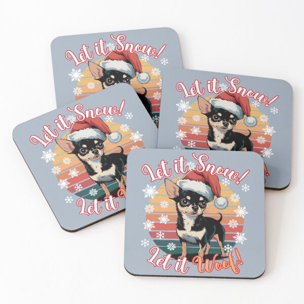 Item preview, Chihuahua Christmas Design - Let It Snow! Let It Woof! designed and sold by EwaVerse.