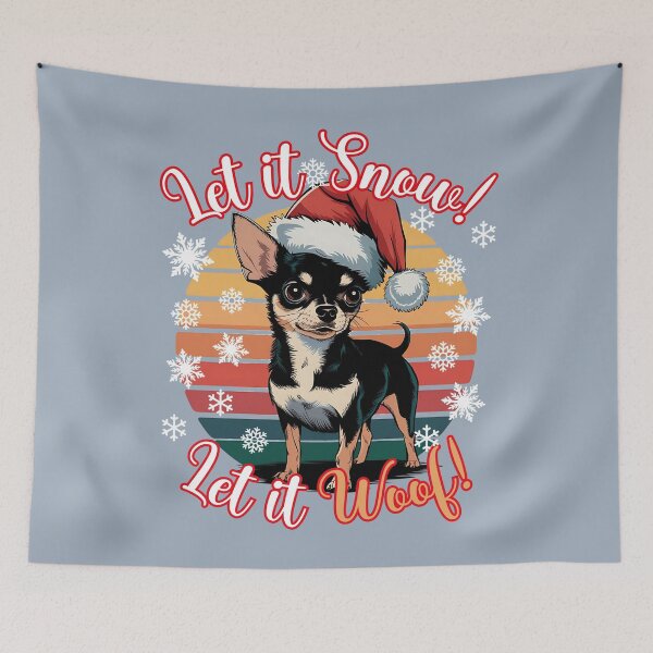 Item preview, Chihuahua Christmas Design - Let It Snow! Let It Woof! designed and sold by EwaVerse.