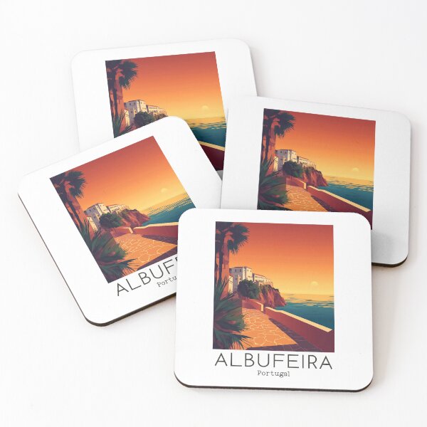 Item preview, A Vintage Travel Illustration of Albufeira - Portugal  designed and sold by GoodOldVintage.