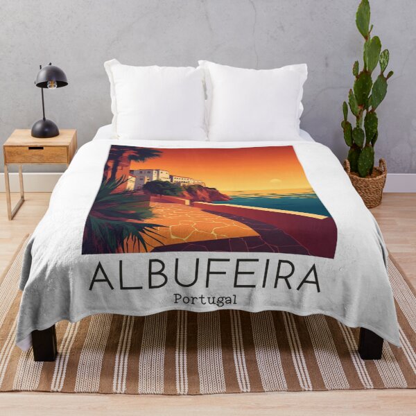 Item preview, A Vintage Travel Illustration of Albufeira - Portugal  designed and sold by GoodOldVintage.
