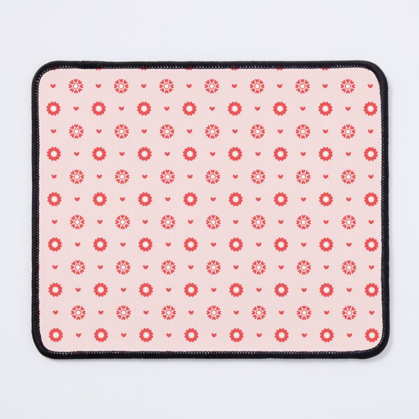 Artikelvorschau, Herz-Medaillon-Blumen und minimalistisches Punktemuster auf zartem Rosa entworfen und verkauft von Sappi1004.