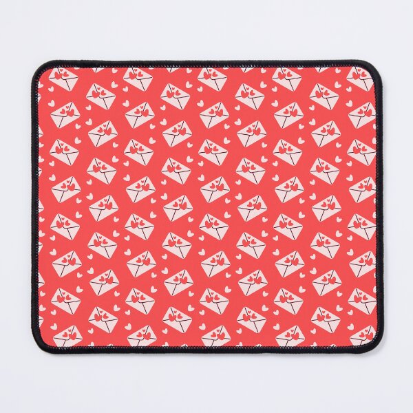 Item preview, Charming Love Letter Pattern with Hearts on Coral Red designed and sold by Sappi1004.