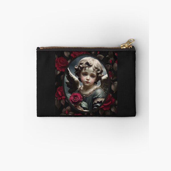 Item preview, Gothic Victorian Cherub Angel With Roses designed and sold by dreamparlor.