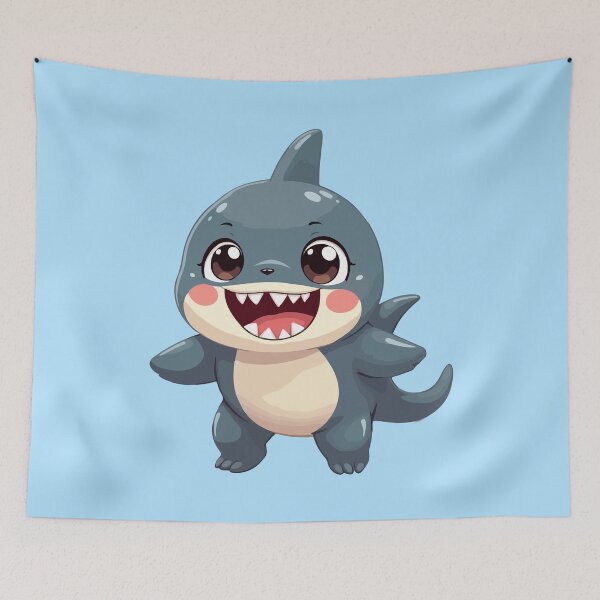 Item preview, shark mascot designed and sold by HipsterAnimals.